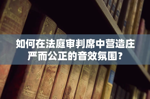 如何在法庭审判席中营造庄严而公正的音效氛围？