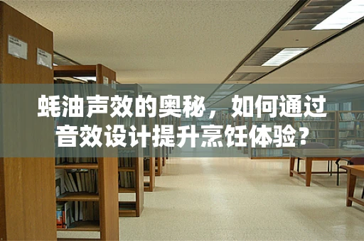 蚝油声效的奥秘，如何通过音效设计提升烹饪体验？