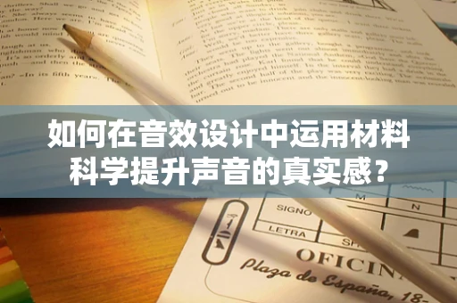 如何在音效设计中运用材料科学提升声音的真实感？