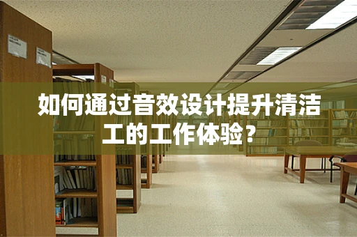 如何通过音效设计提升清洁工的工作体验？